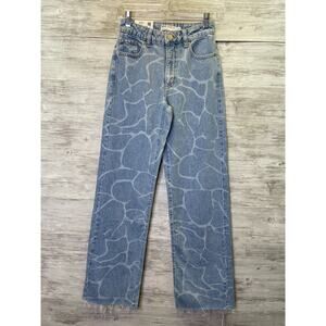 Garage Jeans Womens 00 Jambe Large Wide Leg Cotton Baggy